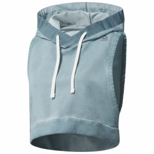 Reebok Combat Glory Kapuzenpullover Damen - Blau/Türkis - DE 791-ZQB